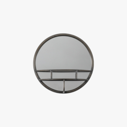 Morris Round Mirror in Bronze