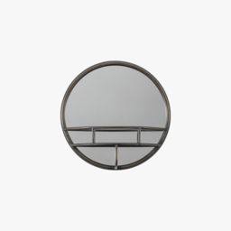 Morris Round Mirror in Bronze