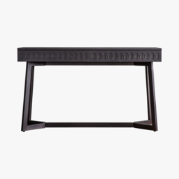 Sadie Two Drawer Desk in Charcoal