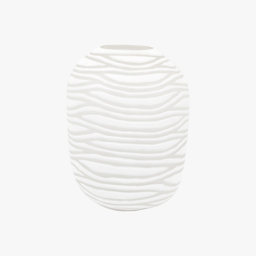 Clara Handblown Carved Glass Vase, Large
