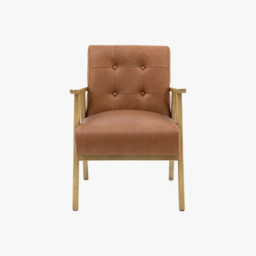 Dalton Armchair in Antique Brown Leather