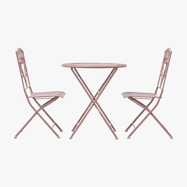 Bellini Outdoor Bistro Set in Coral