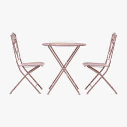 Bellini Outdoor Bistro Set in Coral