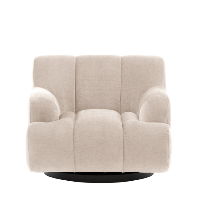 Mallow Swivel Armchair in Cream