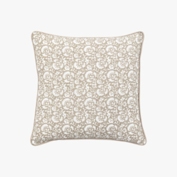 Rosewood Floral Cushion in Taupe