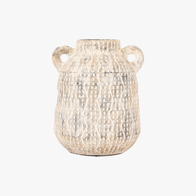 Tala Vase in Earthy White - Small