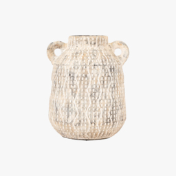 Tala Vase in Earthy White - Small