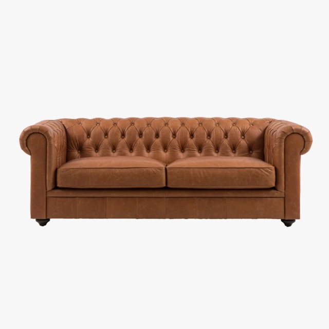 Belmont 3 Seater Sofa in Tan Leather