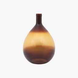 Liana Giant Glass Bottle Vase in Amber