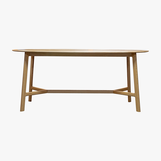 Menorca Oak Oval Dining Table