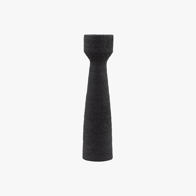 Ember Candlestick in Black, Small