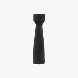 Ember Candlestick in Black, Small