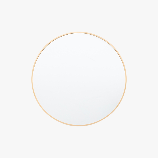 Dapper Mirror Round in Gold