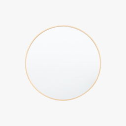 Dapper Mirror Round in Gold