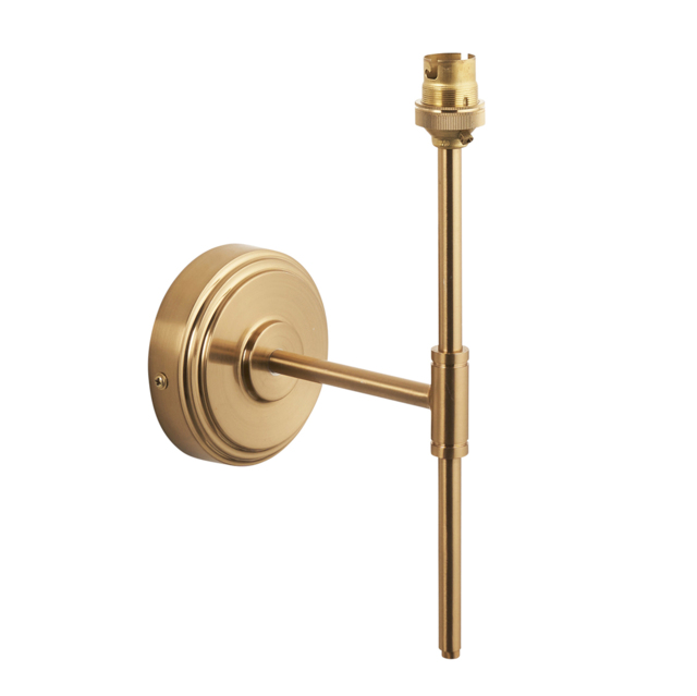 Donald T Bar Wall Fitting in Brushed Aged Brass
