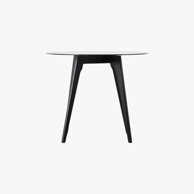 Stalwart Round Dining Table in Black