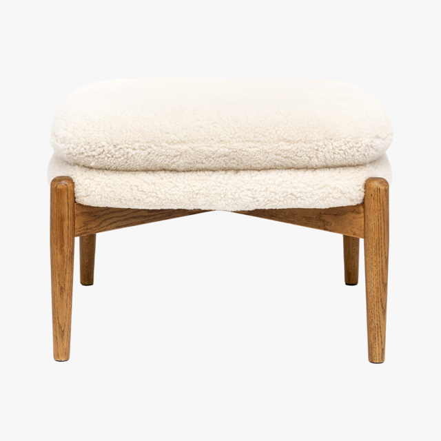 Scott Footstool in Sheepskin