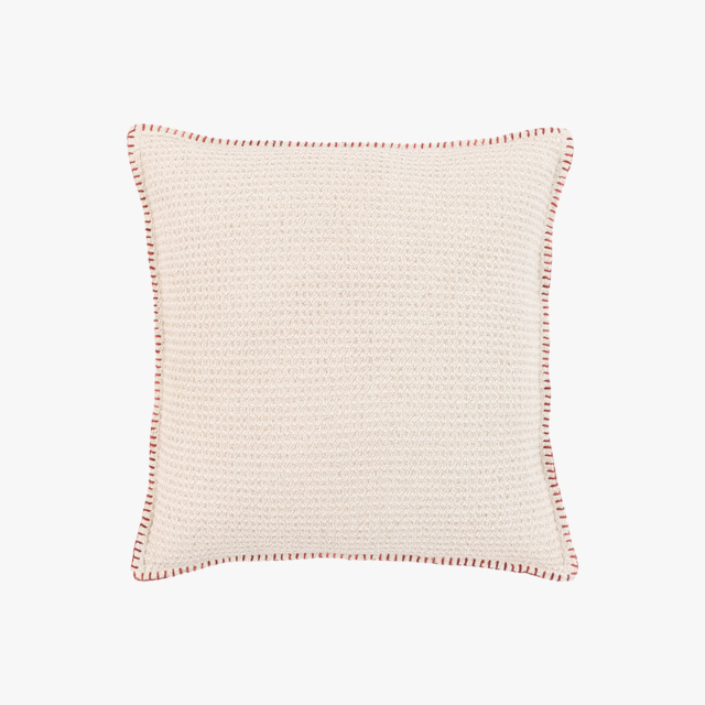 Junia Textured Cushion in Cream