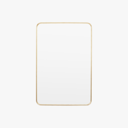 Glimpse Rectangle Mirror in Gold