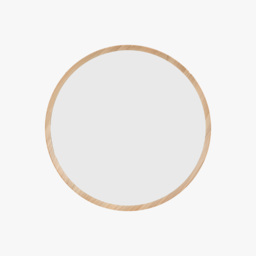 Visby Round Mirror in Oak