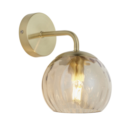 Dillian Champagne Lustre Glass Wall Light in Satin Gold