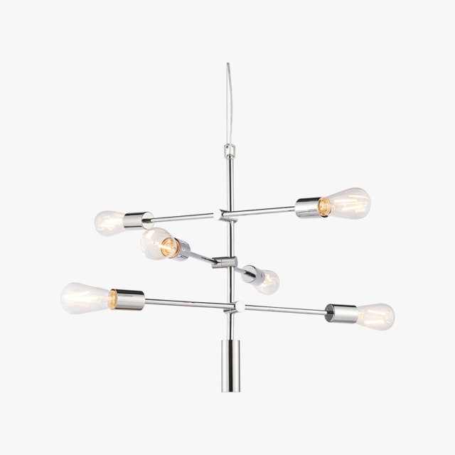 Archie Modern Ceiling Pendant in Silver
