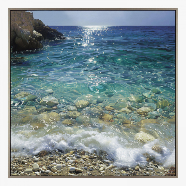 Shimmering Tides Framed Art