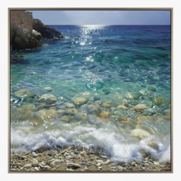 Shimmering Tides Framed Art