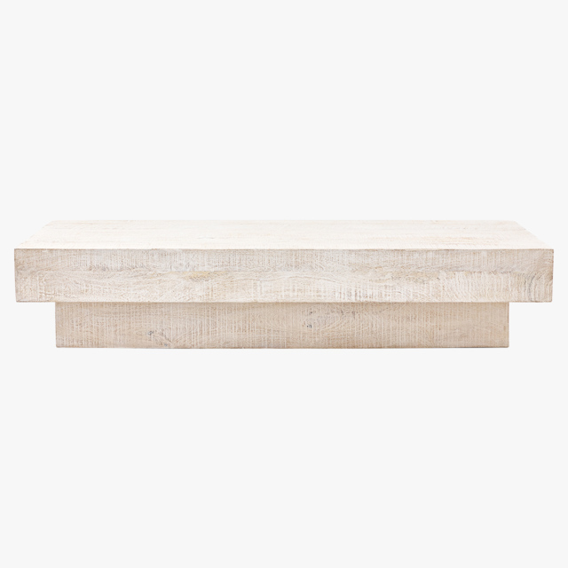 Seville Mango Coffee Table in Whitewash