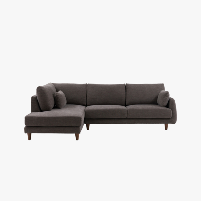Snug Left Hand Chaise in Grey
