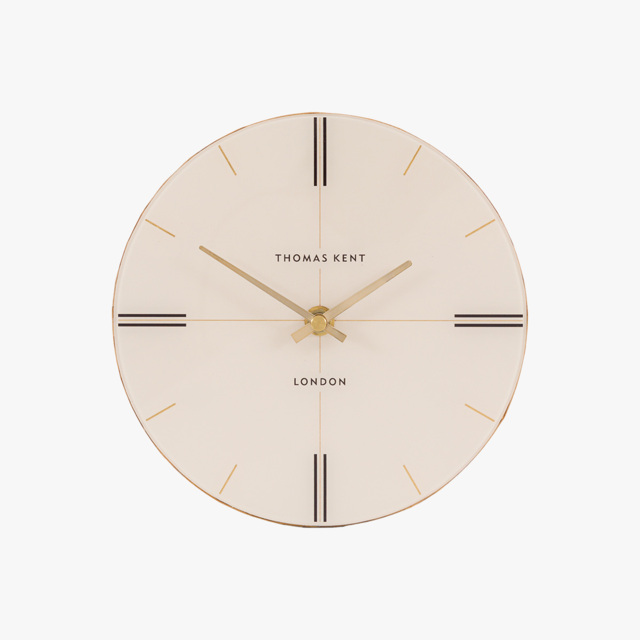 Tempo Mantel Clock in Oak Stripe, Medium