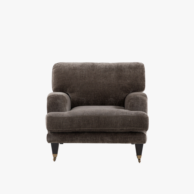 Fairmont Armchair in Velour Grey