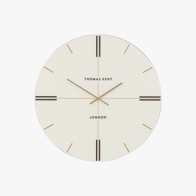 Tempo Circle Clock in White