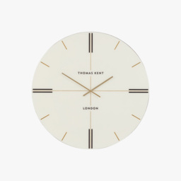 Tempo Circle Clock in White