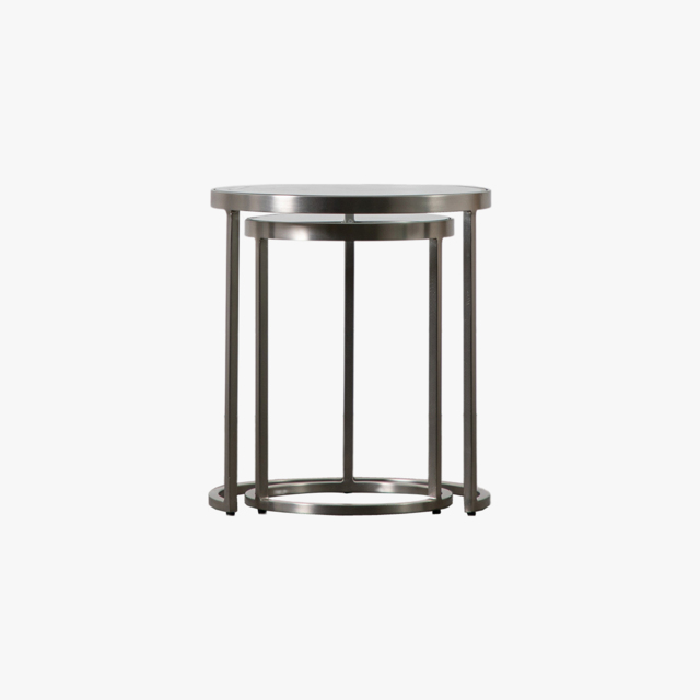 Rosalind Nest of Two Tables in Silver