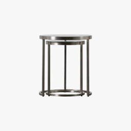 Rosalind Nest of Two Tables in Silver