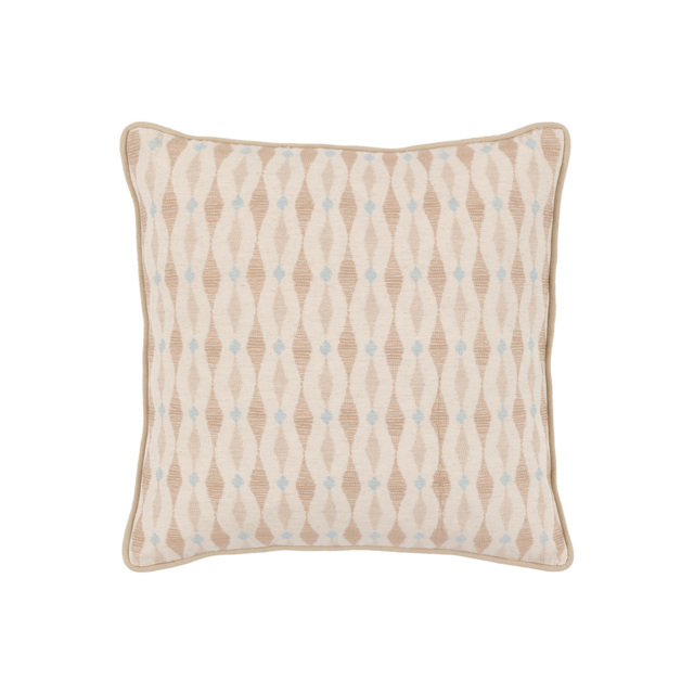 Bria Ikat Embroidered Cushion in Natural