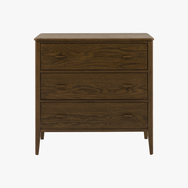 Alma 3 Drawer Chest of Drawers in Walnut