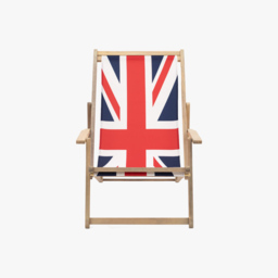 Rest-Easy Deck Chair in Flag Print