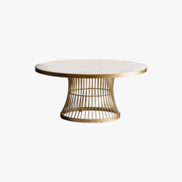 Heron White and Champagne Coffee Table