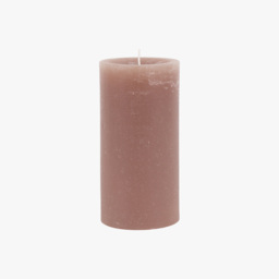 Country Pillar Candle in Rustic Taupe, Medium, Pack of 2