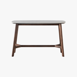 Palma Acacia and Marble Console Table