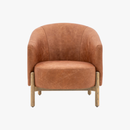 Relaxer Armchair in Vintage Brown Leather