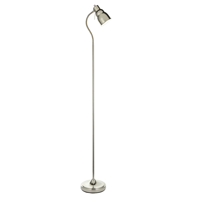 Kama Floor Task Light in Bright Nickel