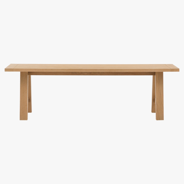 Harvest Trestle Dining Bench in Natural