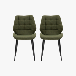 Hallen Dining Chair in Bottle Green - Set of 2