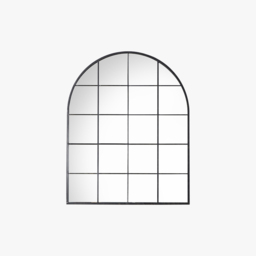 Lionel Black Arch Window Mirror