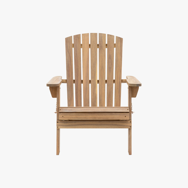Sun-drenched Outdoor Lounge Chair with Footstool