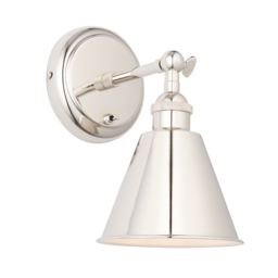 Cono Wall Light in Bright Nickel
