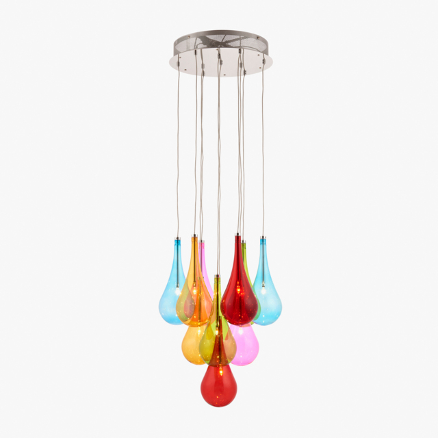 Aviva Multicolored Drop Pendant